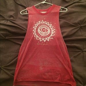 Spiritual Gangster Sleeveless Evil Eye Tank Top